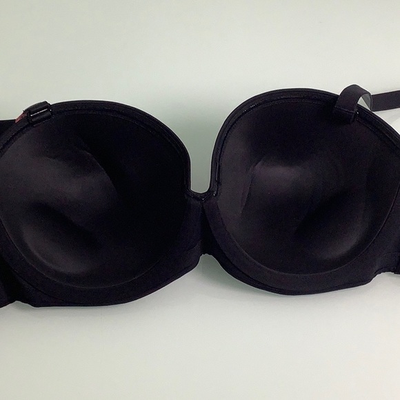 Ambrielle lightly lined Multi way push up wired strapless black bra SZ 38C NWT - Picture 9 of 14